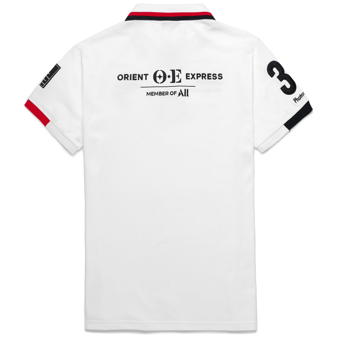 Polo Shirts Man WILLIAM ORIENT EXPRESS Polo WHITE - WHITE Dressed Front (jpg Rgb)	