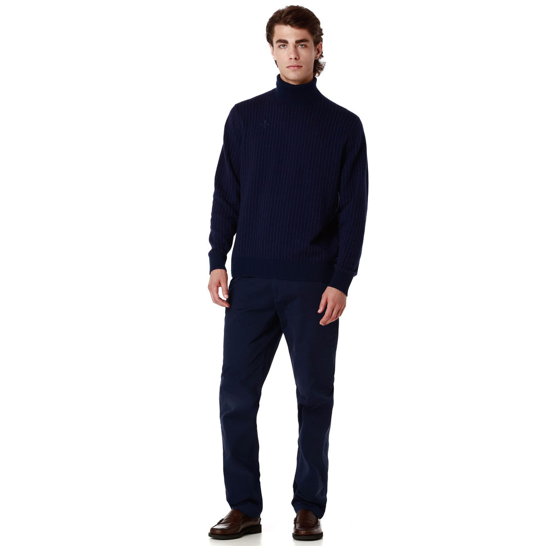 KNITWEAR Man NAUSER FIORENTINA Pull Over BLUE MARINE - VIOLET INDIGO Dressed Back (jpg Rgb)		