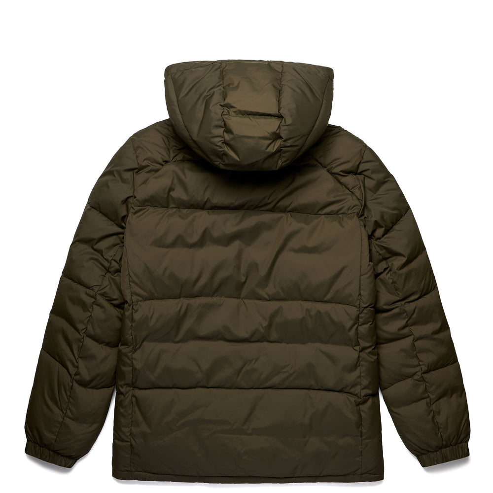 Jackets Man ISELDUR 3/4 LENGTH GREEN MILITARY Dressed Front (jpg Rgb)	