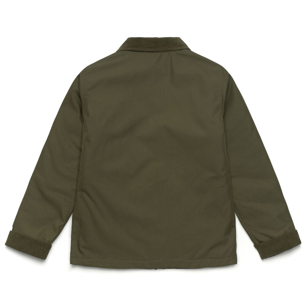 Jackets Woman VERA Short GREEN MILITARY Dressed Front (jpg Rgb)	