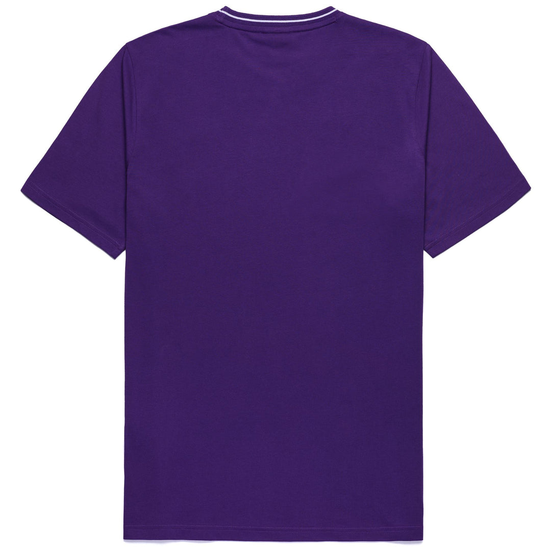 T-ShirtsTop Man LUC FIORENTINA T-Shirt VIOLET INDIGO - WHITE Dressed Front (jpg Rgb)	