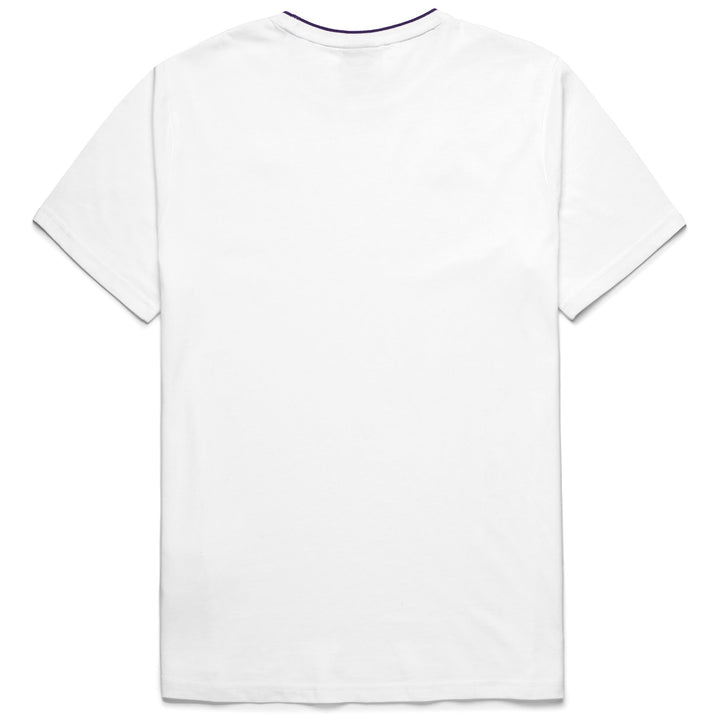 T-ShirtsTop Man LUC FIORENTINA T-Shirt WHITE - VIOLET INDIGO Dressed Front (jpg Rgb)	