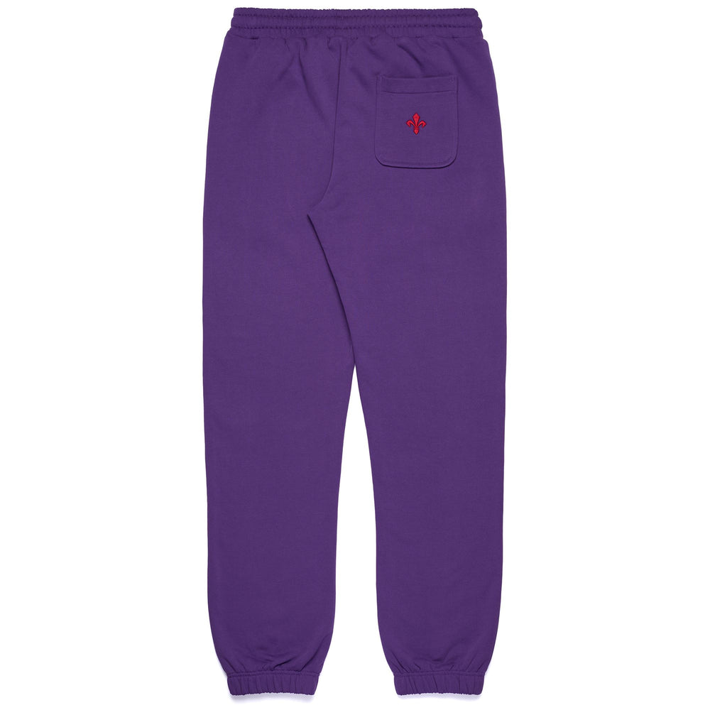 Pants Man HERVIN FIORENTINA Sport Trousers VIOLET INDIGO - RED SCARLET Dressed Front (jpg Rgb)	