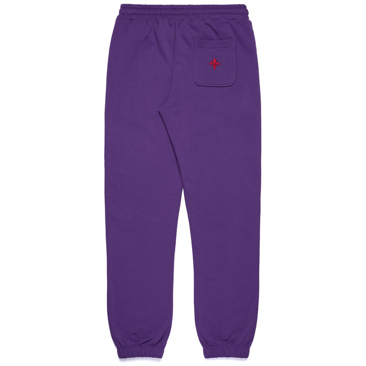 Pants Man HERVIN FIORENTINA Sport Trousers VIOLET INDIGO - RED SCARLET Dressed Front (jpg Rgb)	