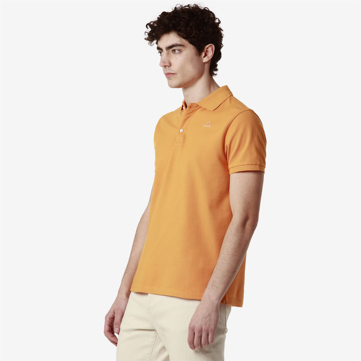 La polo Robe di Kappa Man AARAU Polo YELLOW CADMIUM Dressed Front Double		