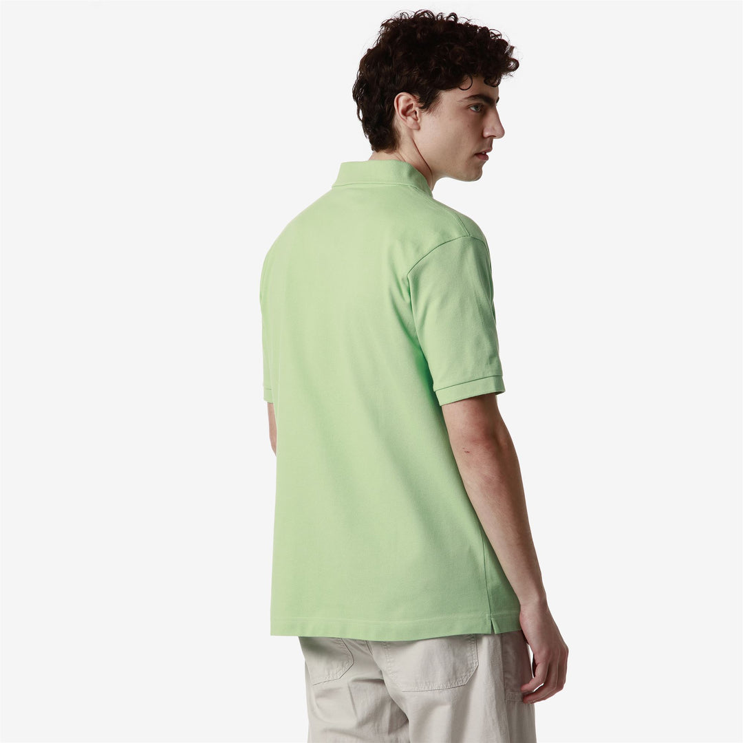 La polo Robe di Kappa Man AARAU Polo GREEN SPRUCESTONE Detail Double				