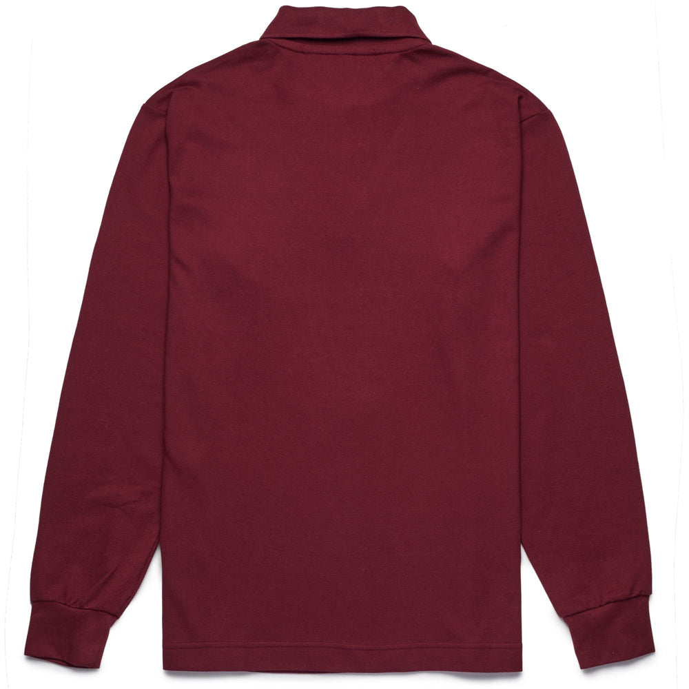 La polo Robe di Kappa Man AARBERG Polo RED POMEGRANATE Dressed Front (jpg Rgb)	