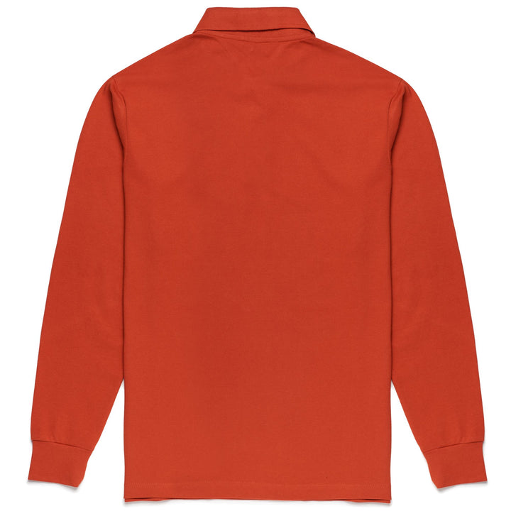 La polo Robe di Kappa Man AARBERG Polo ORANGE DK Dressed Front (jpg Rgb)	