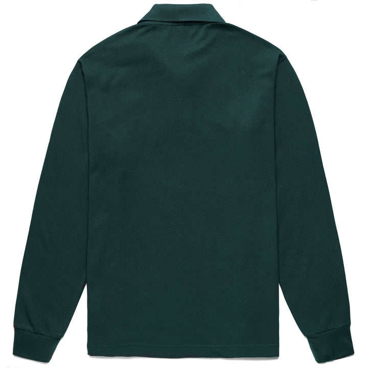 La polo Robe di Kappa Man AARBERG Polo GREEN DK RAIN Dressed Front (jpg Rgb)	