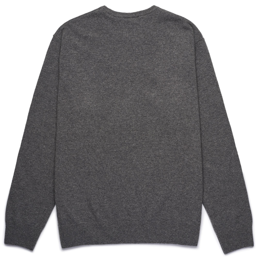 KNITWEAR Man LAMB BIMBEREKE Pull Over GREY GUNMETAL Dressed Front (jpg Rgb)	