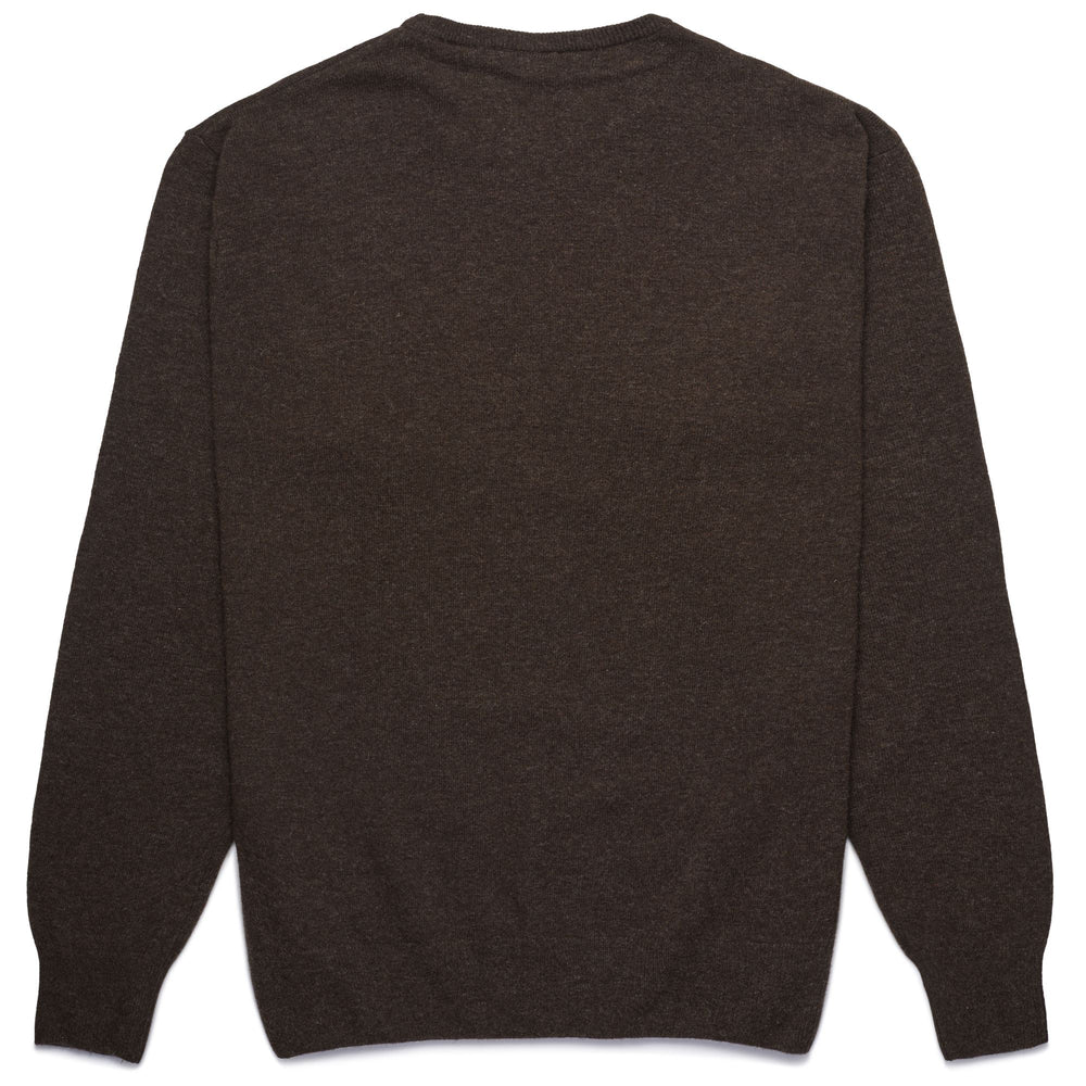 KNITWEAR Man LAMB BIMBEREKE Pull Over BROWN MORO Dressed Front (jpg Rgb)	