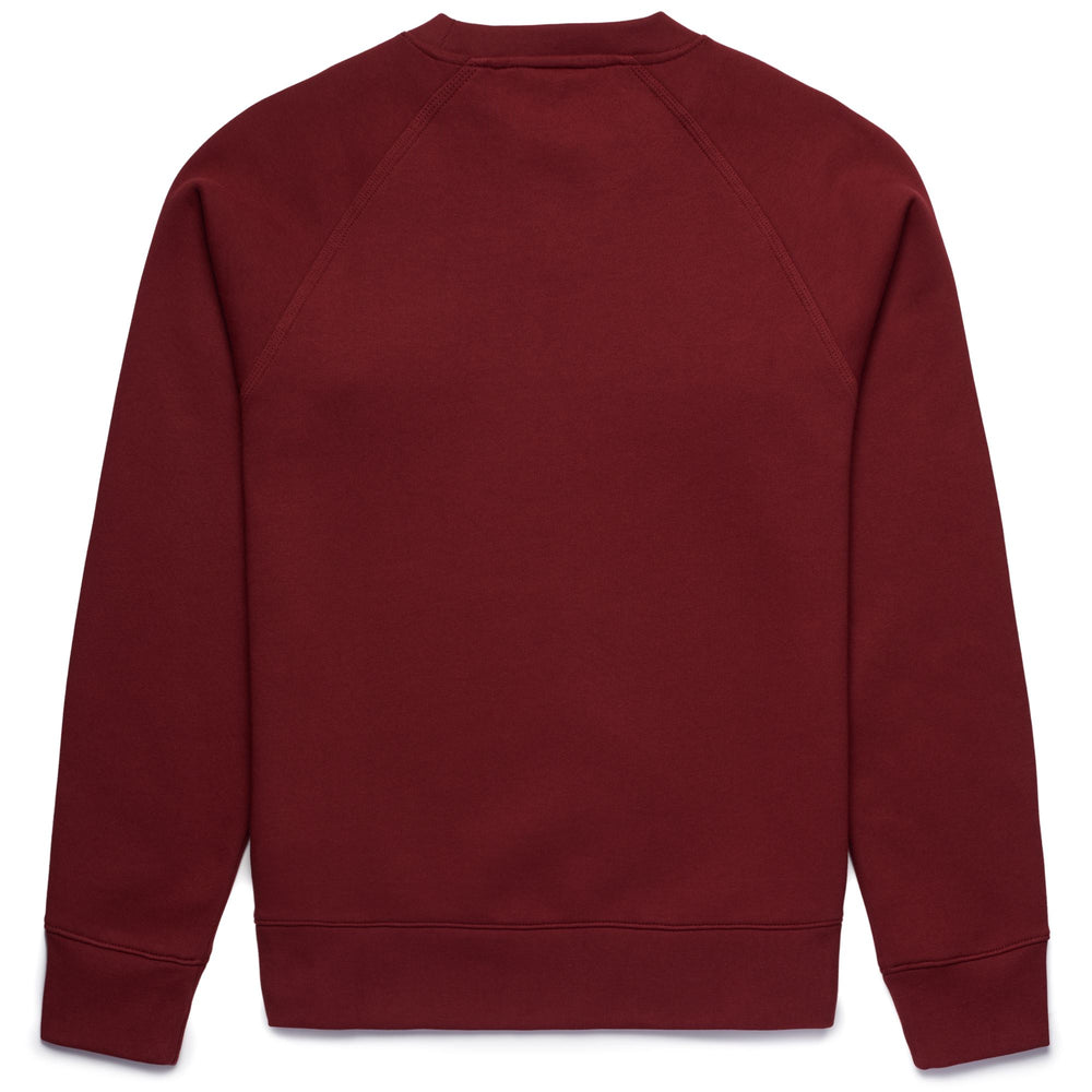 Fleece Man DIDIER BRUSHED Jumper RED POMEGRANATE Dressed Front (jpg Rgb)	