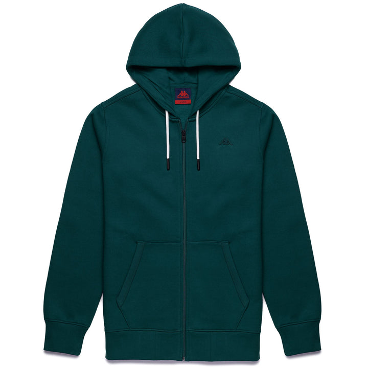 Fleece Man DAVE BRUSHED Jacket GREEN DK RAIN Photo (jpg Rgb)			