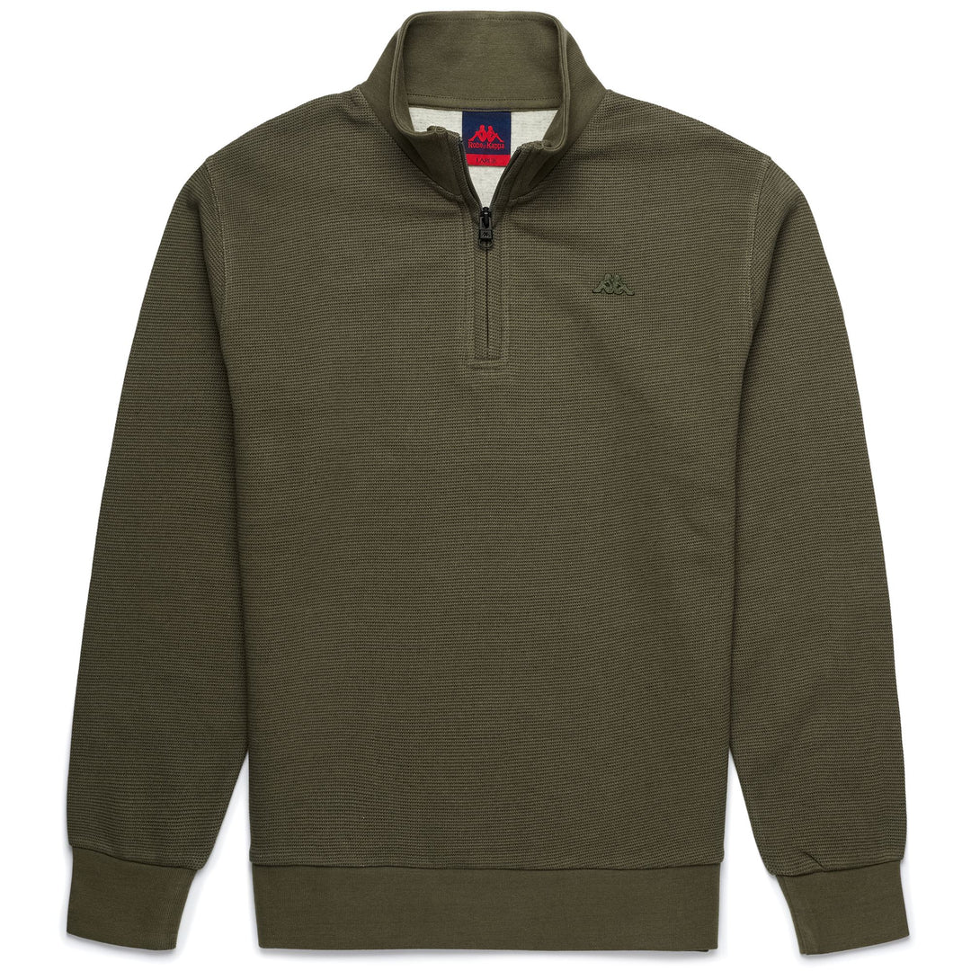 Fleece Man SILVIAN Jumper GREEN MILITARY Photo (jpg Rgb)			