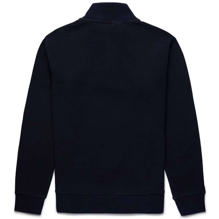 Fleece Man SILVIAN Jumper BLUE NAVY Dressed Front (jpg Rgb)	