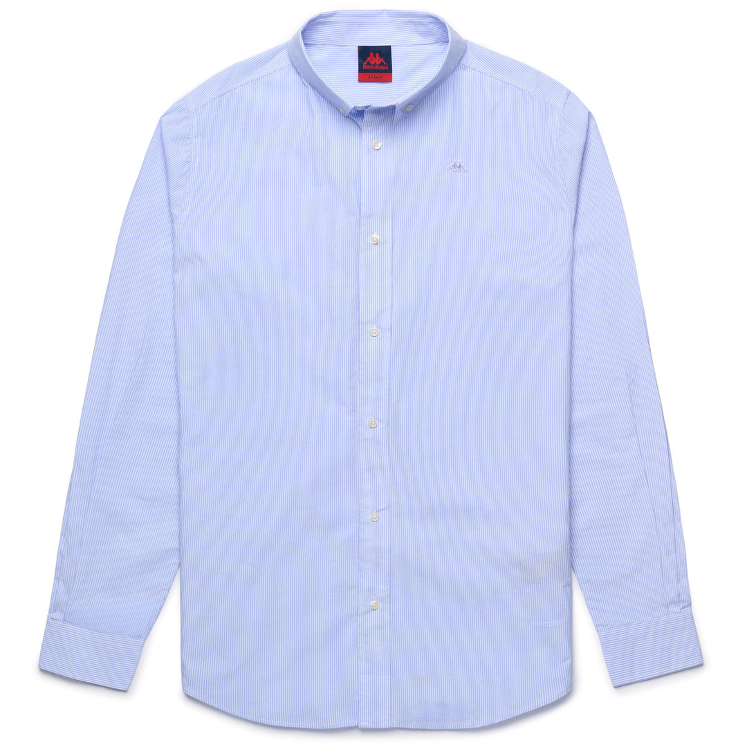 SHIRTS Man NEW DENNY Button Down AZURE ERICA-WHITE STRIPED Photo (jpg Rgb)			