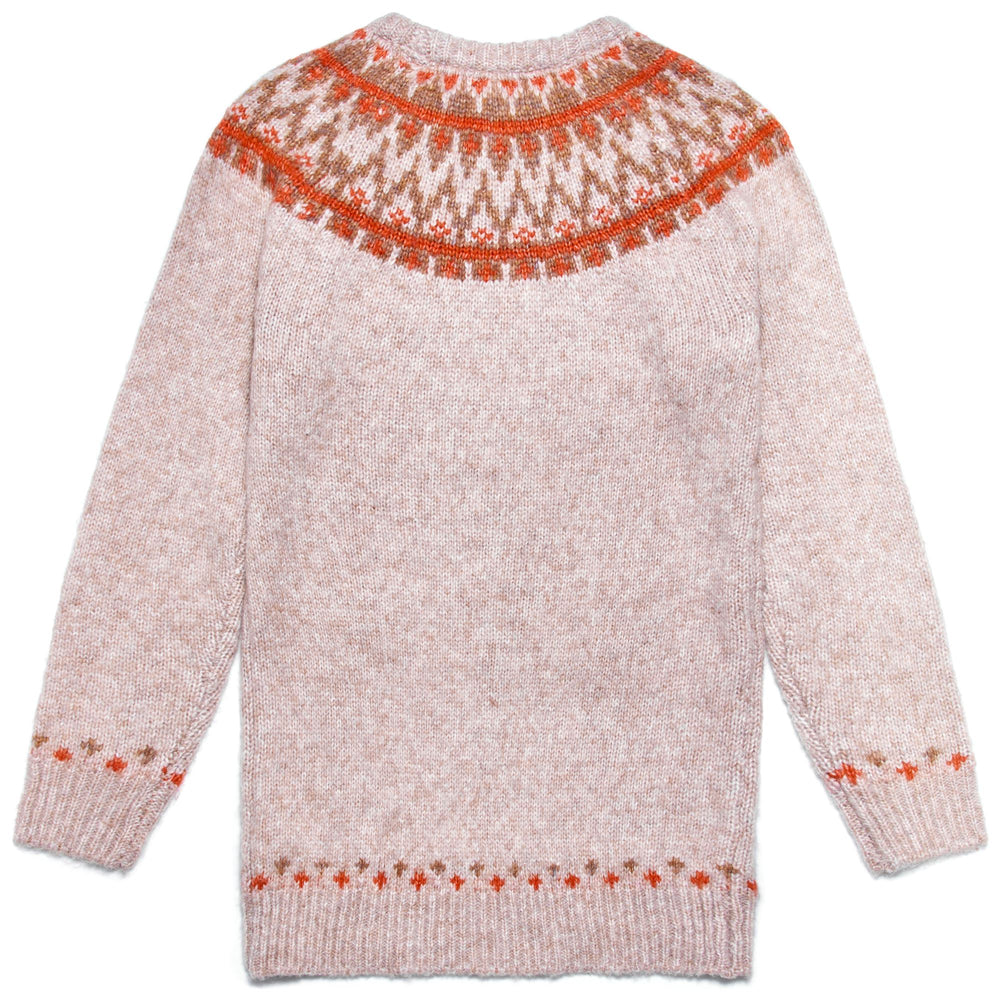 KNITWEAR Man ELLINGTON Pull Over BEIGE CLAY - BROWN RUBBER - ORANGE RED Dressed Front (jpg Rgb)	