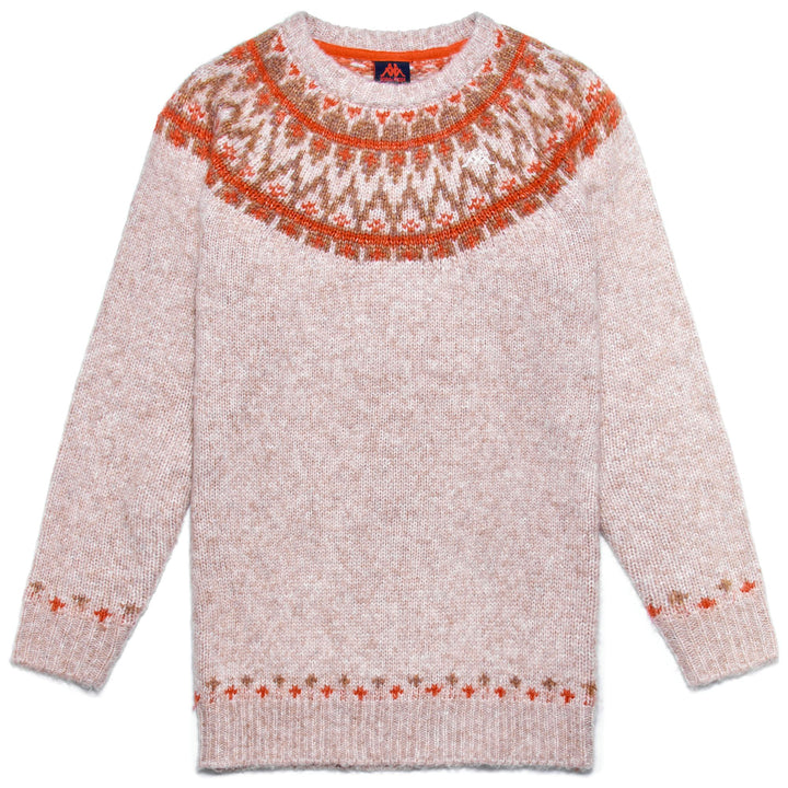 KNITWEAR Man ELLINGTON Pull Over BEIGE CLAY - BROWN RUBBER - ORANGE RED Photo (jpg Rgb)			