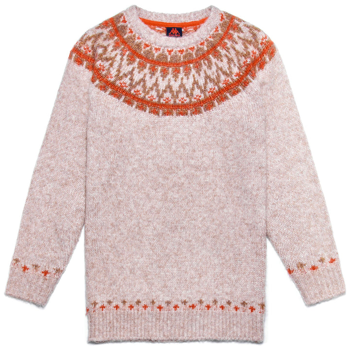 KNITWEAR Man ELLINGTON Pull Over BEIGE CLAY - BROWN RUBBER - ORANGE RED Photo (jpg Rgb)			