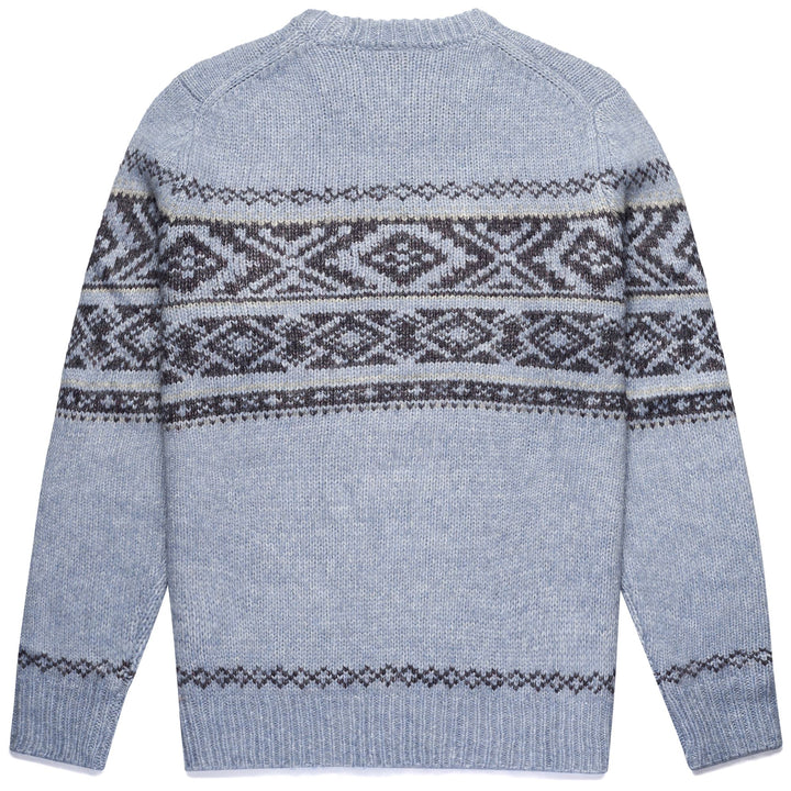 KNITWEAR Man ARMSTRONG Pull Over BLUE INFINITY - BLUE NIGHT SKY - GREY VAPOR Dressed Front (jpg Rgb)	