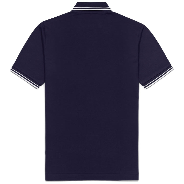 La polo Robe di Kappa Man LIVINGSTON Polo NAVY-WHITE Dressed Front (jpg Rgb)	