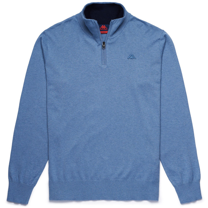 KNITWEAR Man DERMOT Polo BLUE INFINITY Photo (jpg Rgb)			