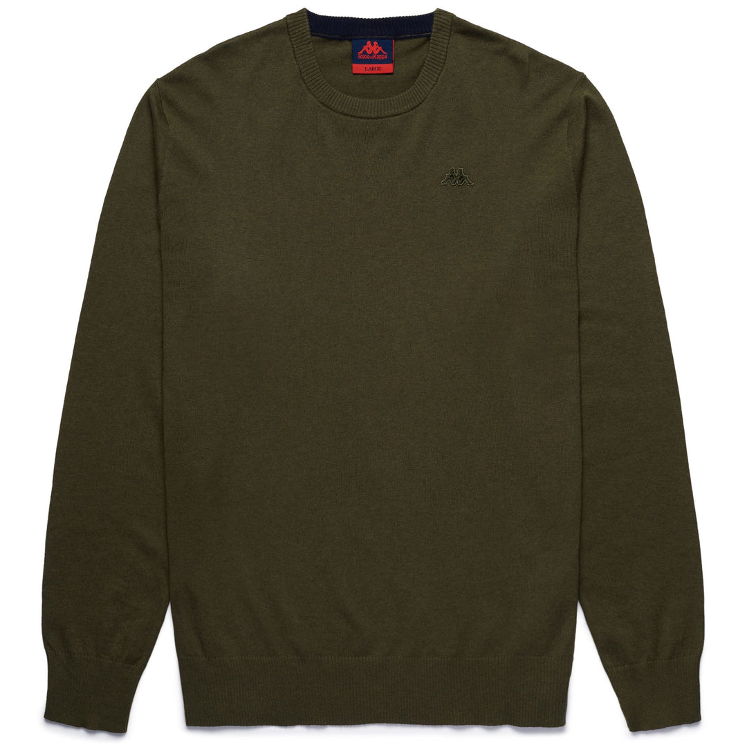 KNITWEAR Man DAMIEN Pull Over GREEN MILITARY Photo (jpg Rgb)			