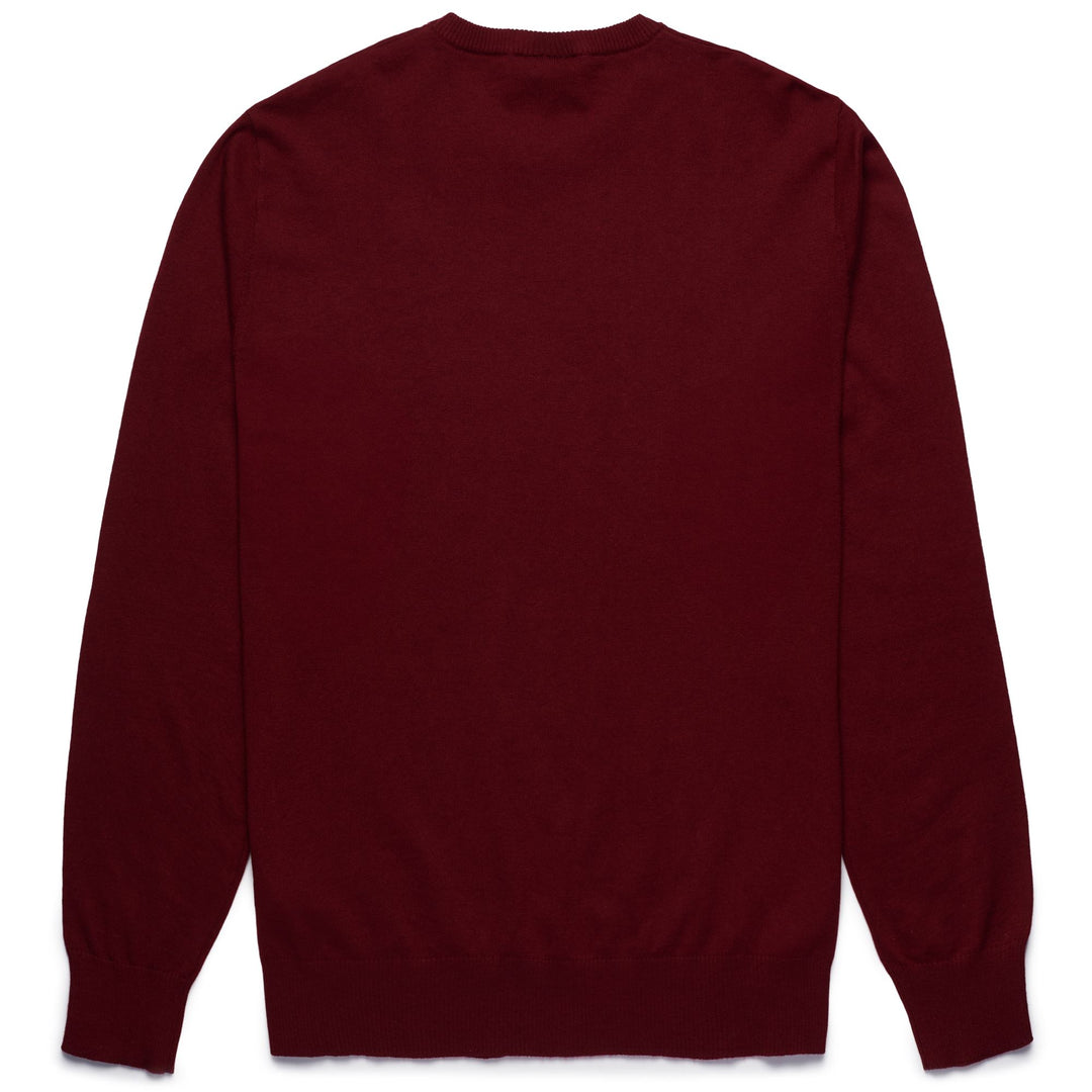 KNITWEAR Man DAMIEN Pull Over RED POMEGRANATE Dressed Front (jpg Rgb)	