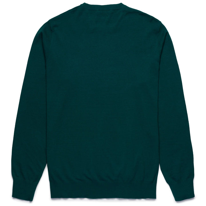 KNITWEAR Man DAMIEN Pull Over GREEN DK RAIN Dressed Front (jpg Rgb)	