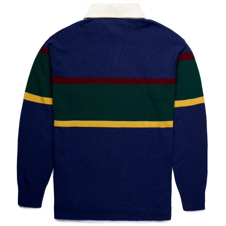 KNITWEAR Man ROBE GIOVANI AGUNG Polo BLUE MARINE - GREEN PASTURES - RED TIBETAN - YELLOW DANDELION Dressed Front (jpg Rgb)	