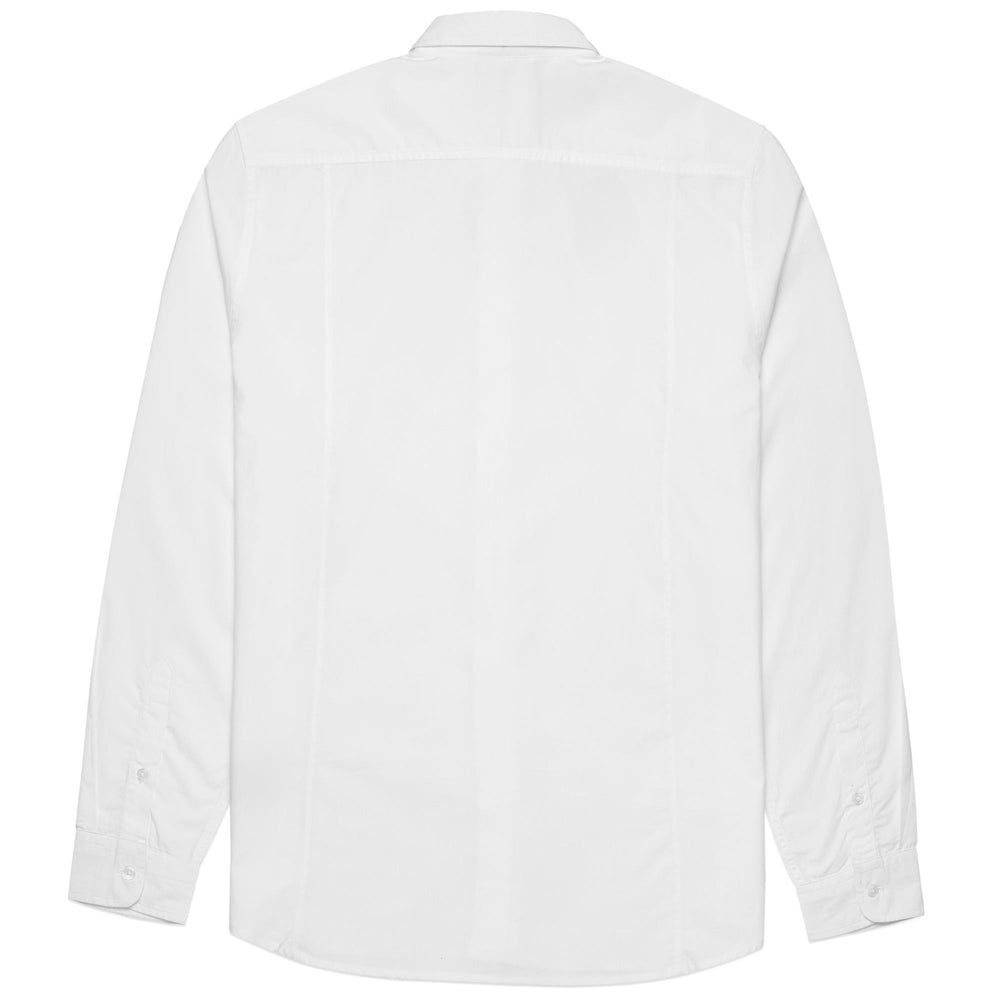 SHIRTS Man NEW DENNY GENOA CLASSIC WHITE - RED BLAZE Dressed Front (jpg Rgb)	