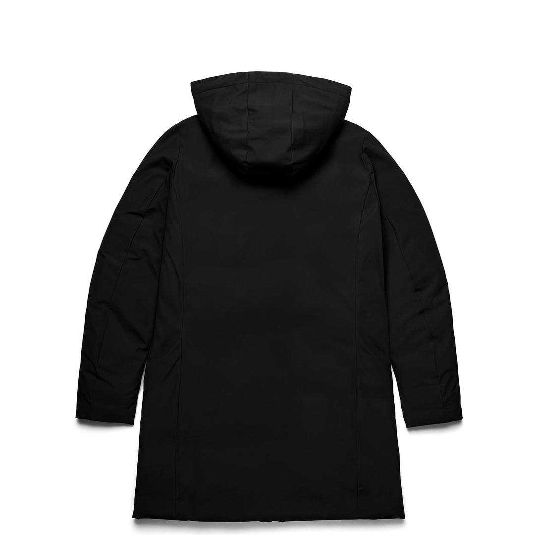 Jackets Woman ARLETT Long BLACK Dressed Front (jpg Rgb)	