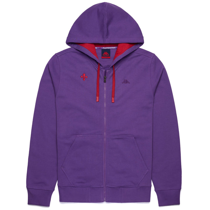 Fleece Man BAPTISTE FIORENTINA Jumper VIOLET INDIGO - RED SCARLET Photo (jpg Rgb)			