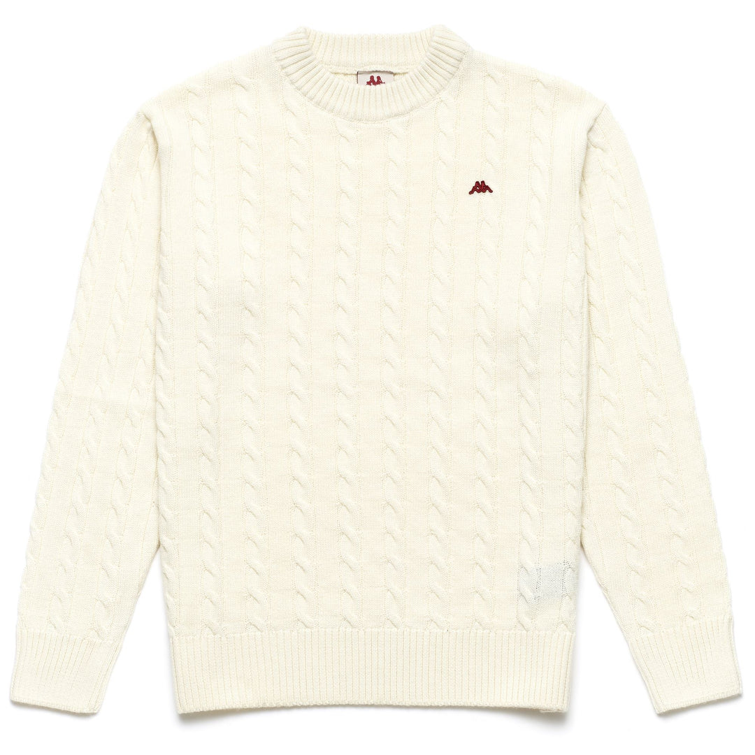 Knitwear Man ROBE GIOVANI DEVON Jumper WHITE MASTICE | robedikappa Photo (jpg Rgb)			