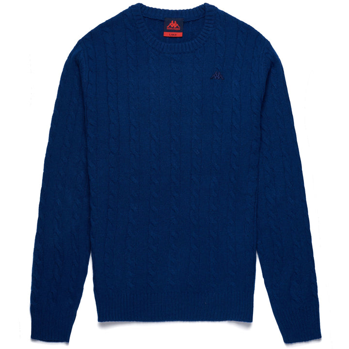 Knitwear Man HERBIE Pull  Over BLUE MD COBALT Photo (jpg Rgb)			