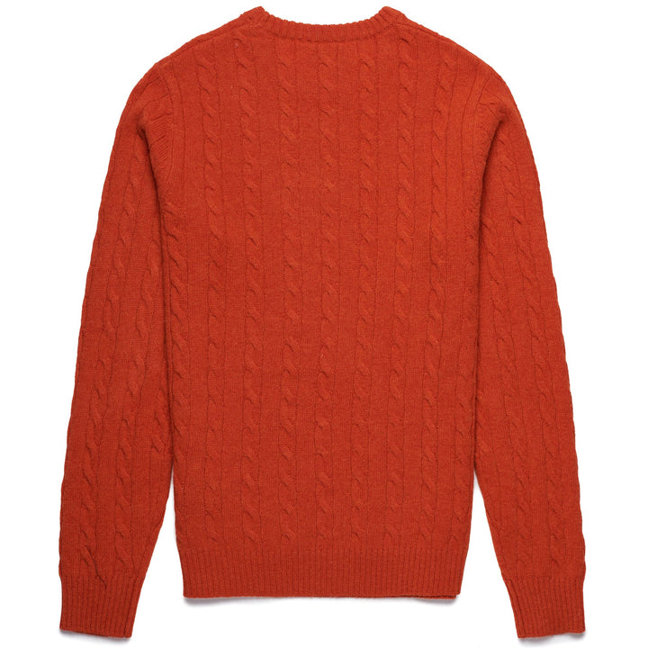 Knitwear Man HERBIE Pull  Over ORANGE DK Dressed Front (jpg Rgb)	