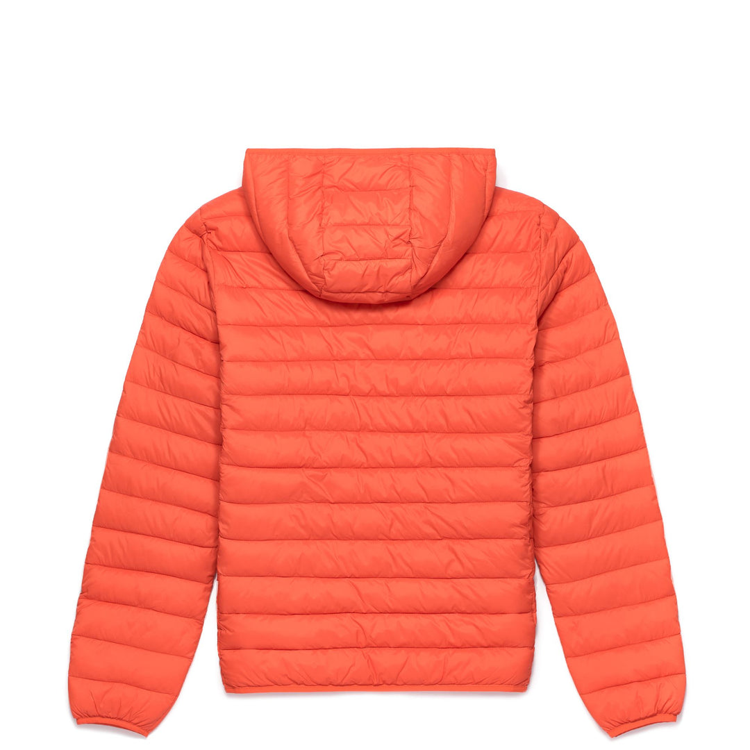 Jackets Man BAYLEE Mid ORANGE MANDARIN Dressed Front (jpg Rgb)	