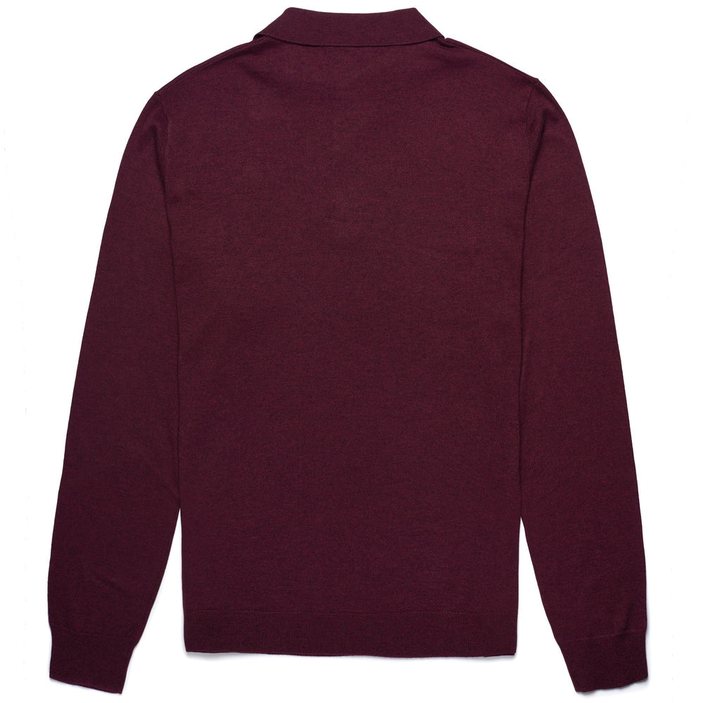 Knitwear Man NEW OLAV Polo RED DAHLIA Dressed Front (jpg Rgb)	