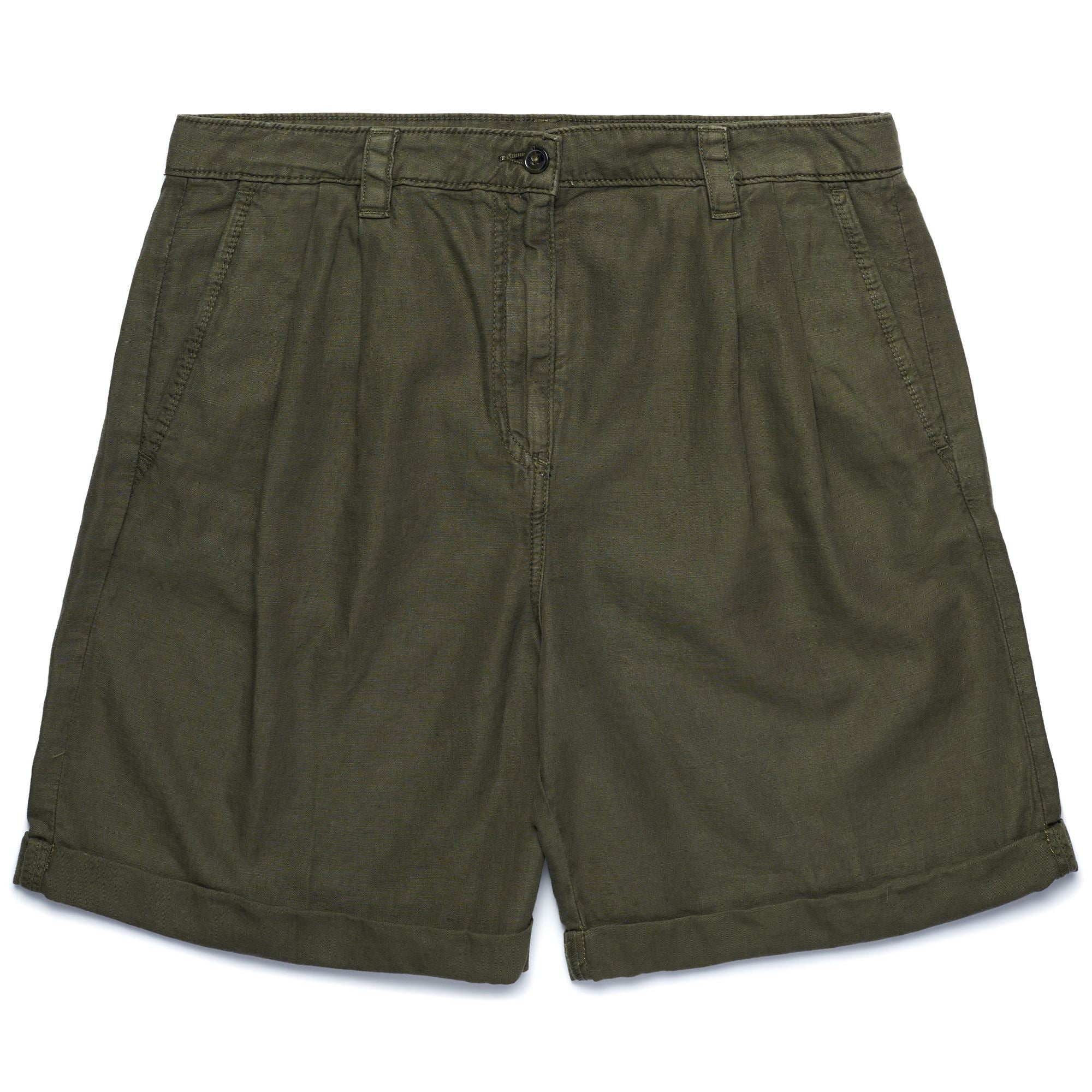 Shorts Woman YVONNE CHINO GREEN MILITARY