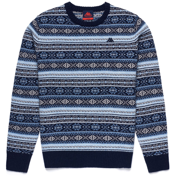 Knitwear Man JARRKO Pull  Over BLUE BEACH - BLUE STONEWASH - BLUE NAVY - BEIGE  MOONBEAM Photo (jpg Rgb)			