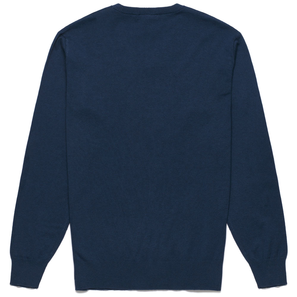 Knitwear Man DONALD Pull  Over BLUE MD COBALT Dressed Front (jpg Rgb)	