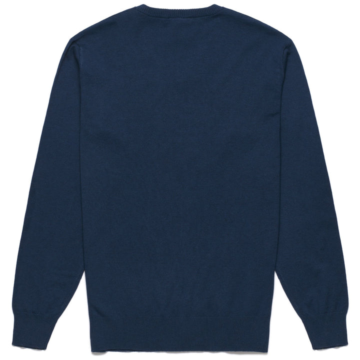 Knitwear Man DONALD Pull  Over BLUE MD COBALT Dressed Front (jpg Rgb)	