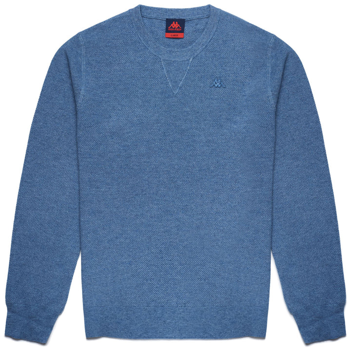 Knitwear Man JOSHUA Pull  Over BLUE STONEWASH Photo (jpg Rgb)			